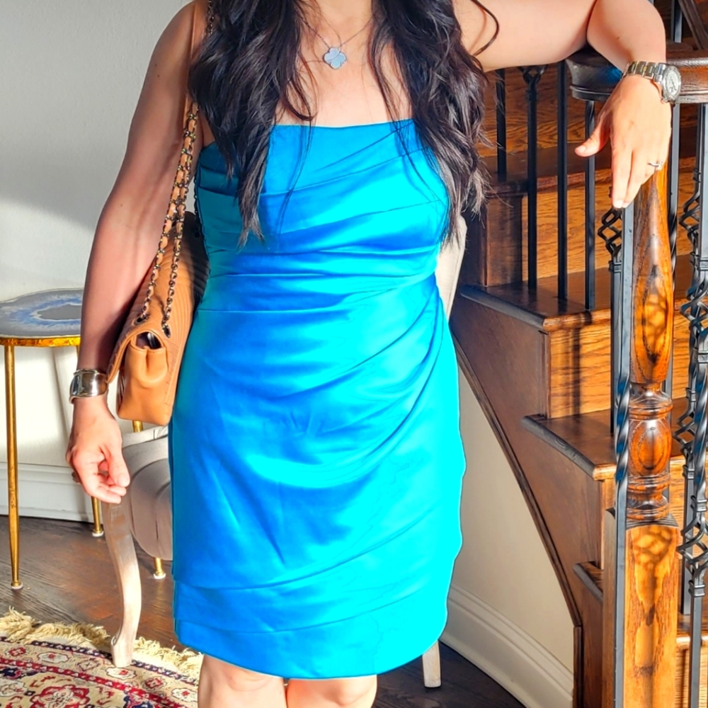 David's bridal beautiful off shoulder dress